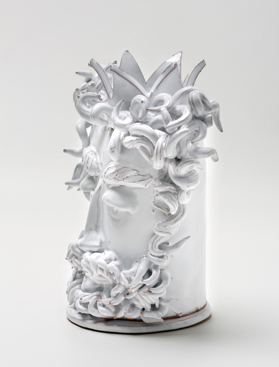mangiafumo porta candele ceramica artistica pugliese e salentina De Braco