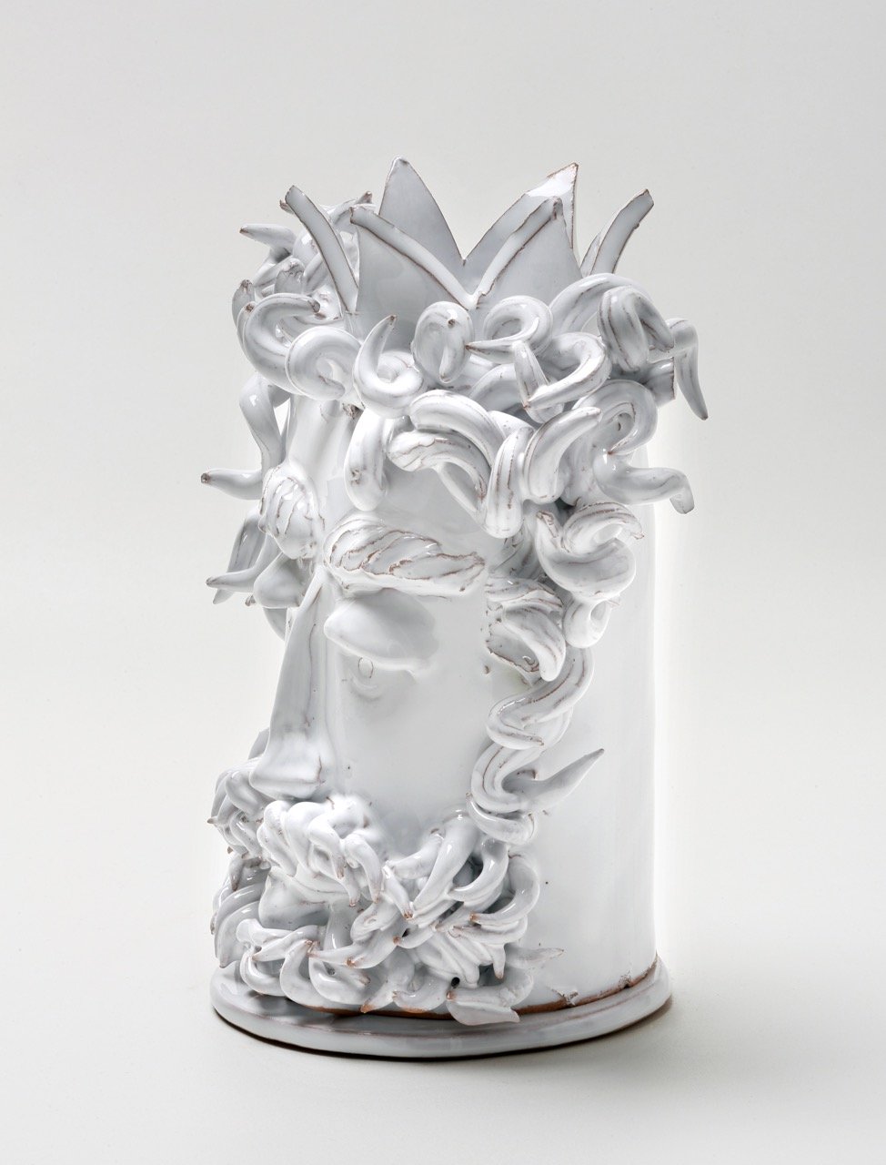 mangiafumo porta candele ceramica artistica pugliese e salentina De Braco