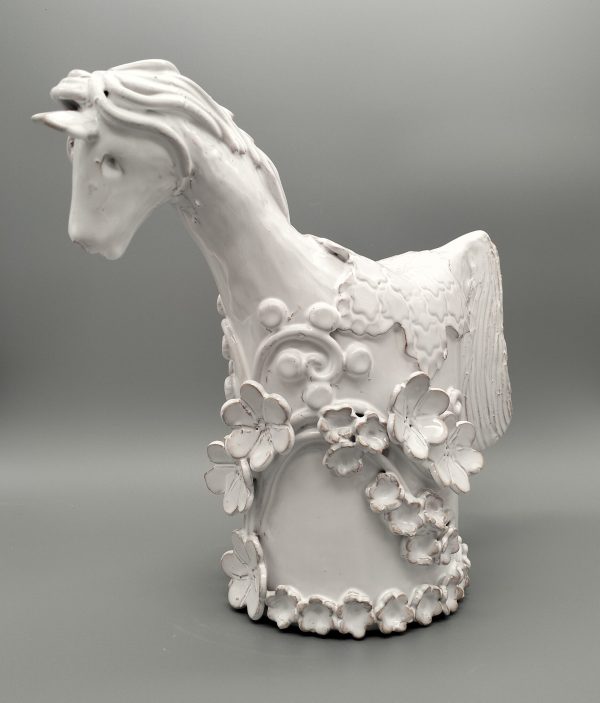 Cavalli Bardati con fiori