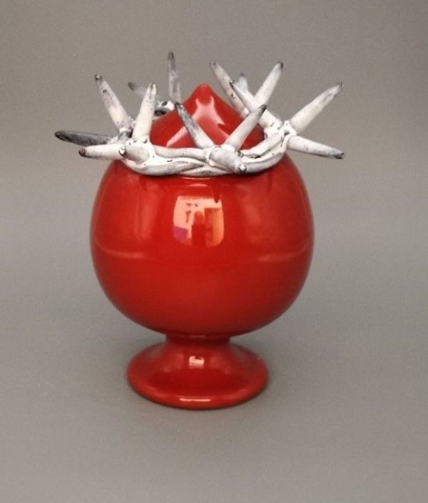 Pumo con Corona di Spine -Rosso-