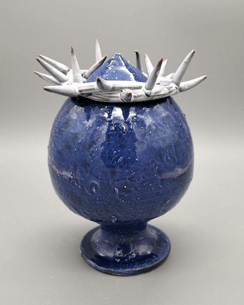 Pumo con Corona di Spine -Blu-